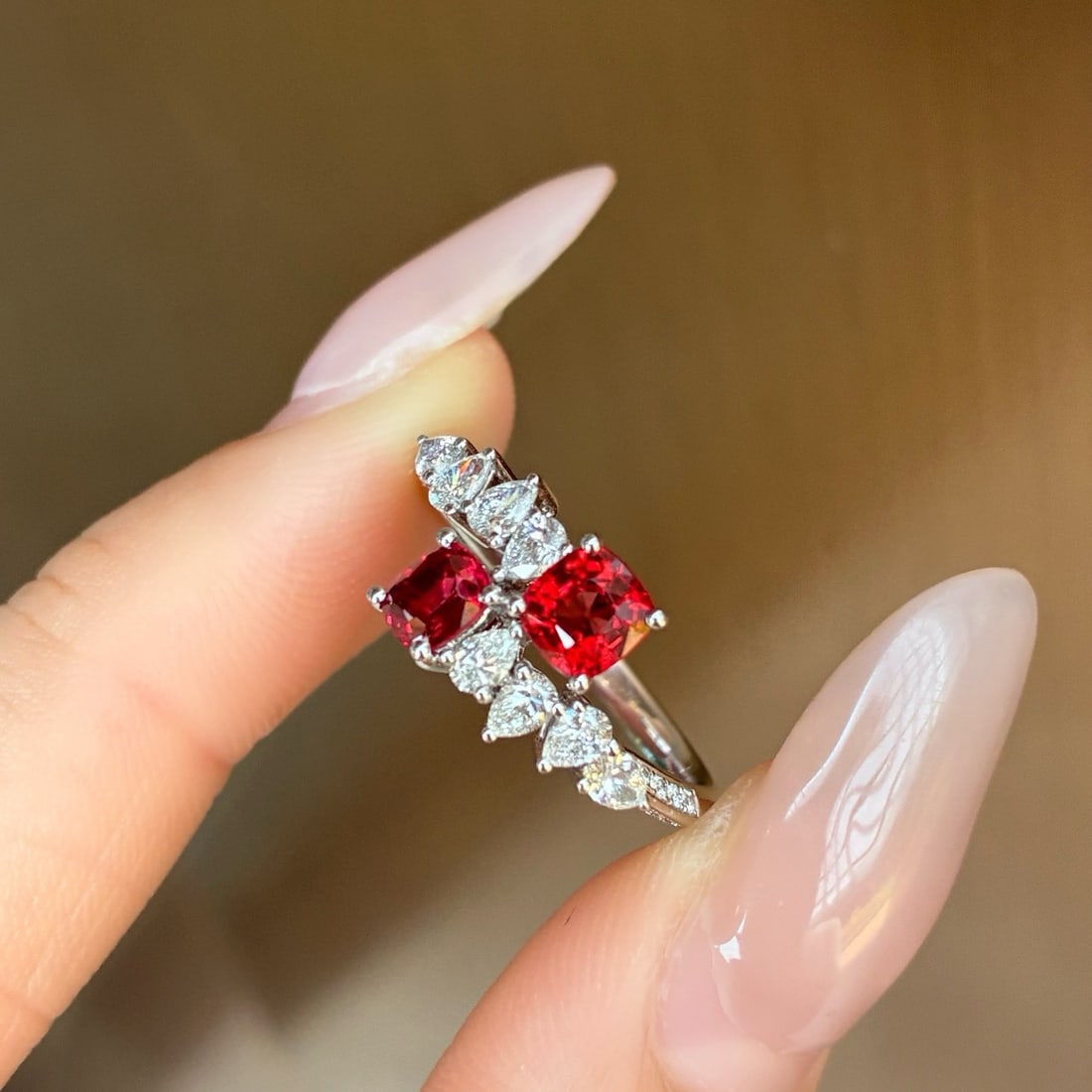 14k Gold 1.73 Ctw Natural Spinel & Diamond Ring - 2