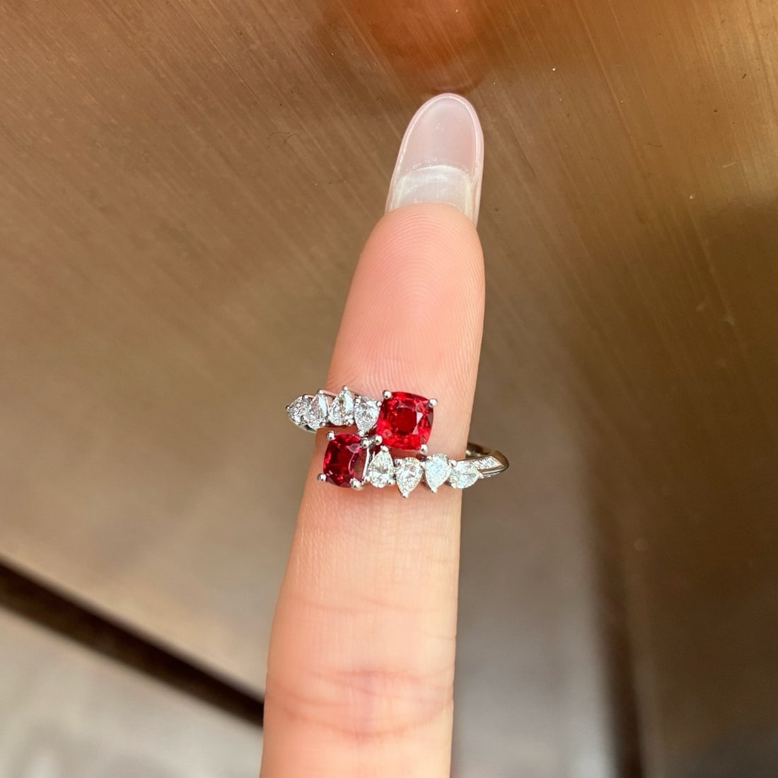 14k Gold 1.73 Ctw Natural Spinel & Diamond Ring - 4