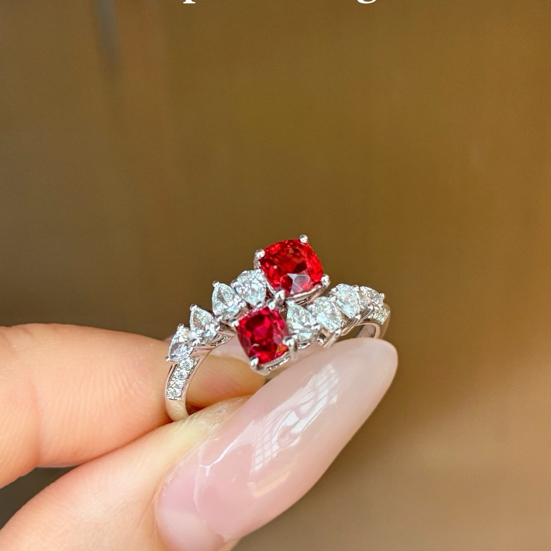 14k Gold 1.73 Ctw Natural Spinel & Diamond Ring - 5