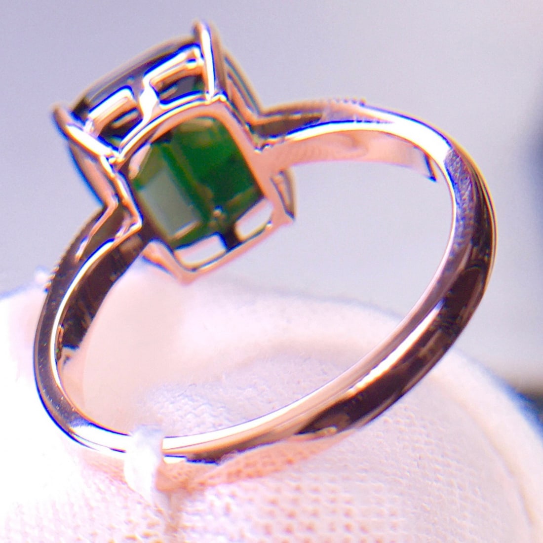 14k Gold 4.5 Ct Natural Tourmaline & Diamond Ring - 6