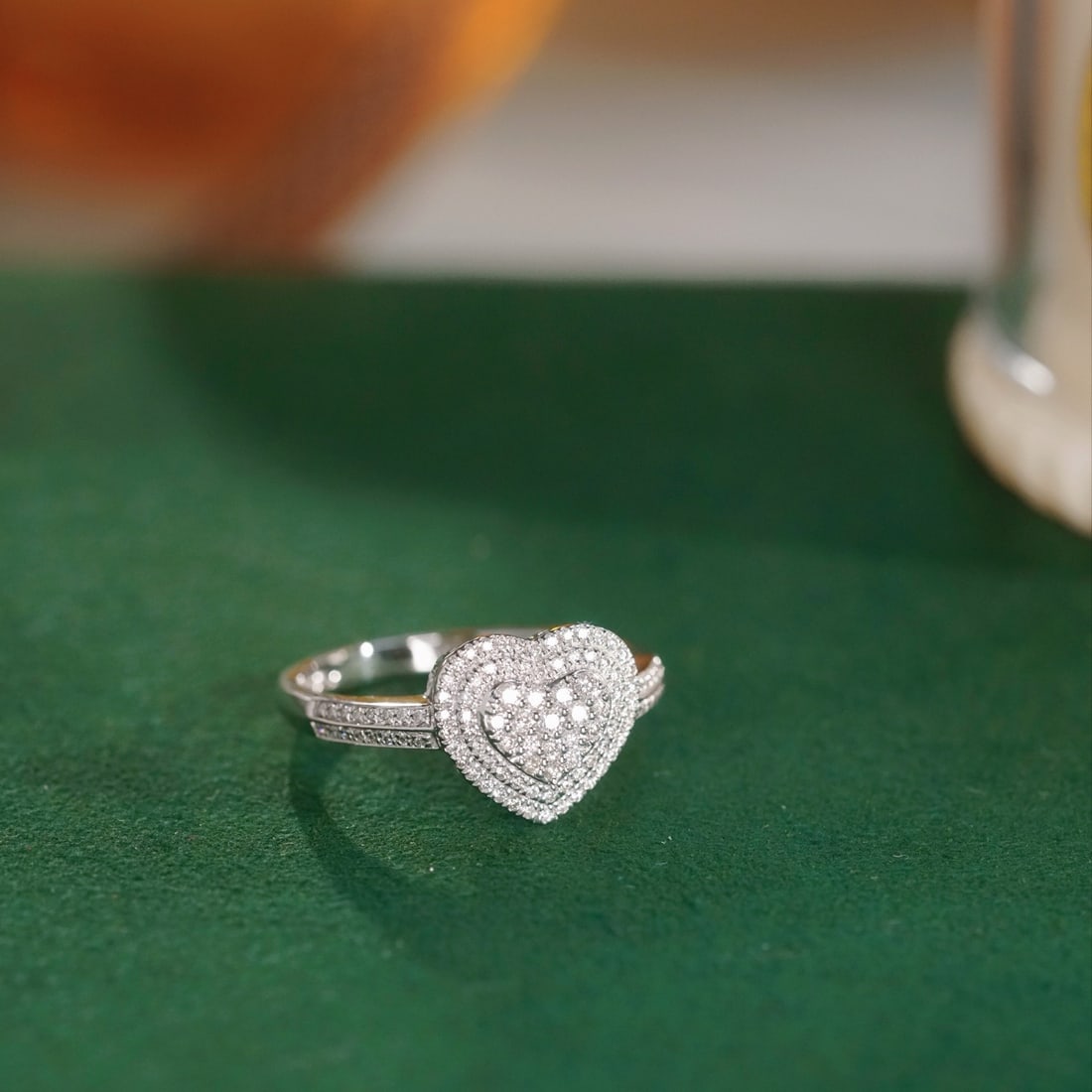 14k Gold 0.30 Ct Natural H Diamond Ring - 7