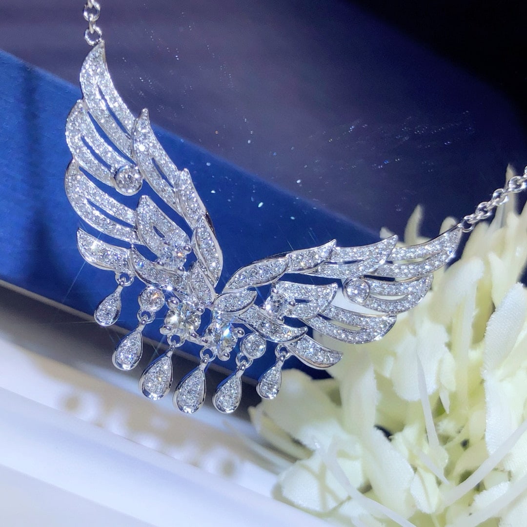 14k Gold 1.5 Ct Natural H Diamond Necklace - 3