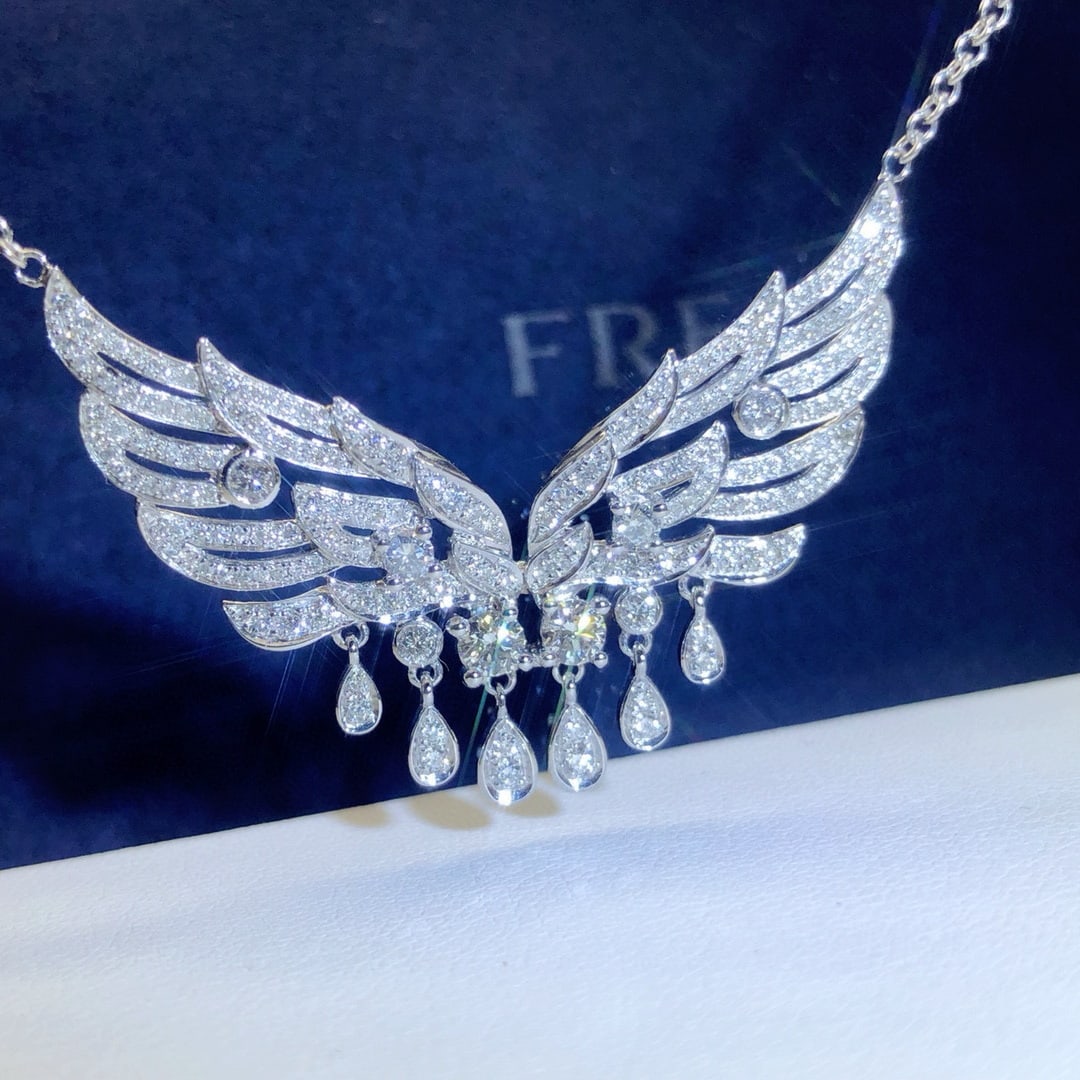 14k Gold 1.5 Ct Natural H Diamond Necklace - 6