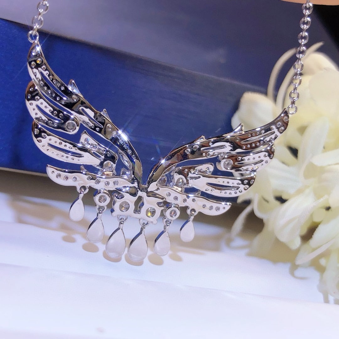 14k Gold 1.5 Ct Natural H Diamond Necklace - 7