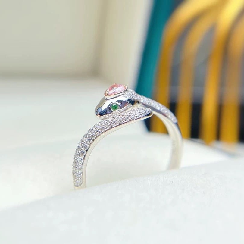 14k Gold 0.28 Ctw Natural Pink Diamond & Diamond Ring - 3