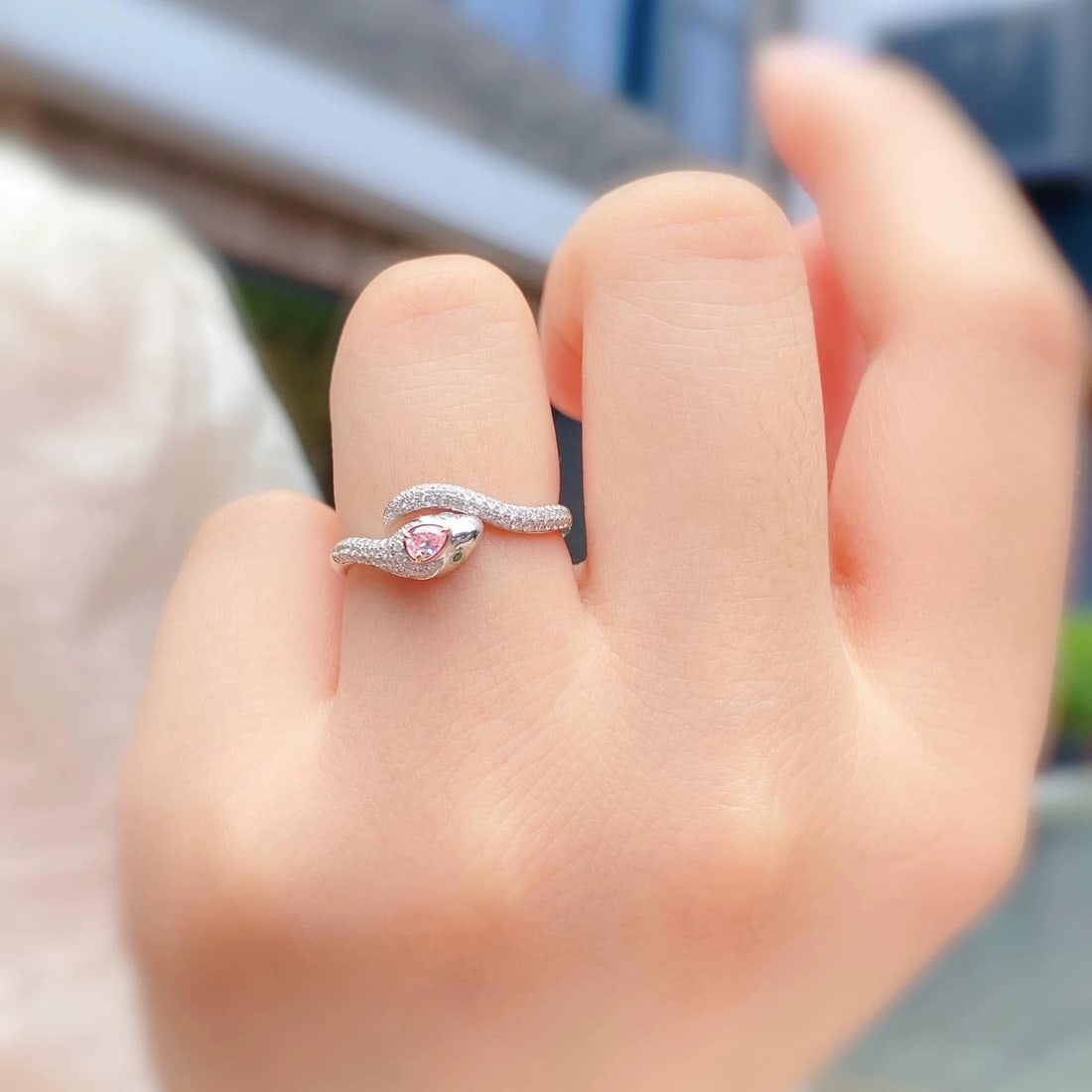 14k Gold 0.28 Ctw Natural Pink Diamond & Diamond Ring - 4