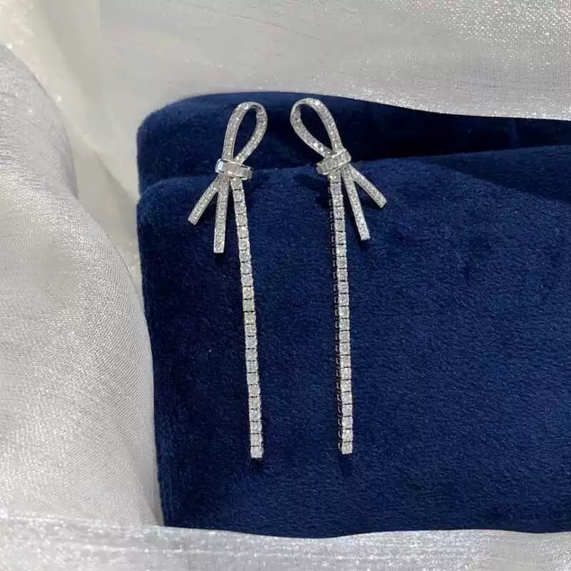 14k Gold 0.86 Ct Natural H Diamond Earrings (1 of 6)