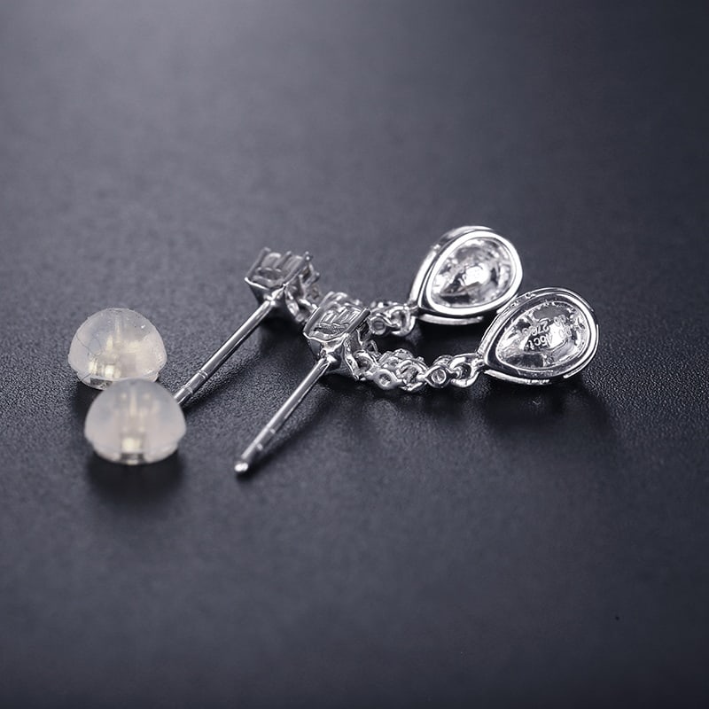 14k Gold 0.72 Ctw Natural Yellow Diamond & Diamond Earrings - 3