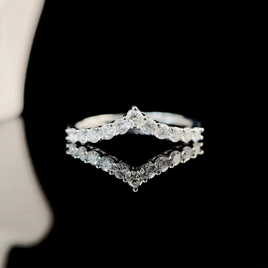 14k Gold 0.3 Ct Natural H Diamond Ring (1 of 5)