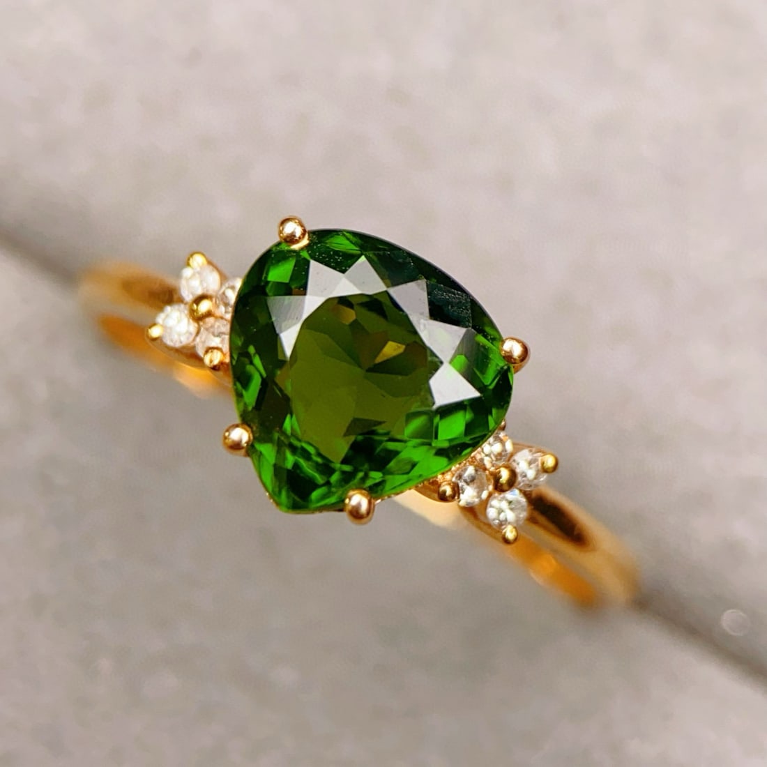 14k Gold 1.86 Ctw Natural Tourmaline & Diamond Ring - 3