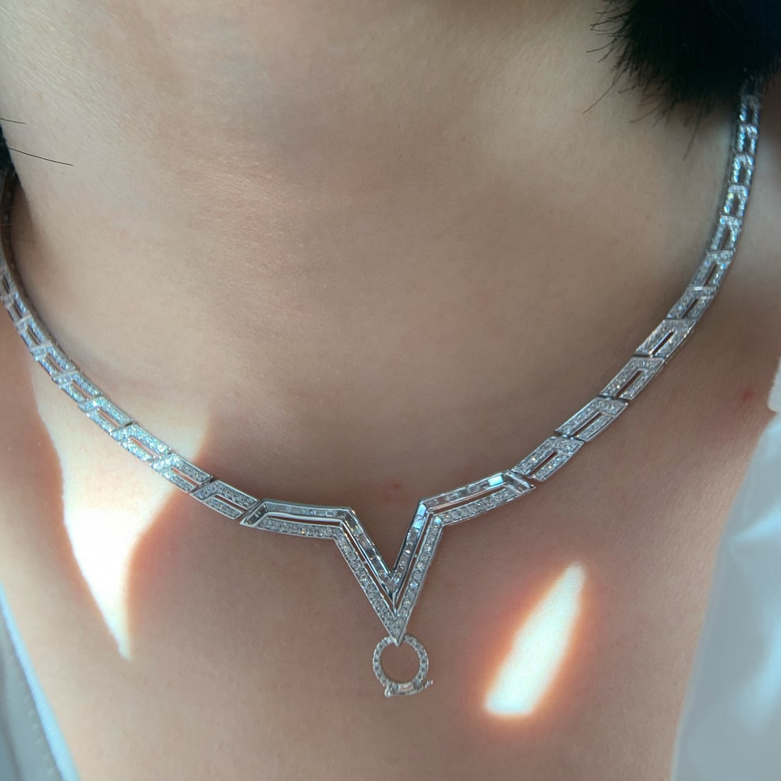 14k Gold 2.3 Ct Natural H Diamond Necklace (1 of 8)