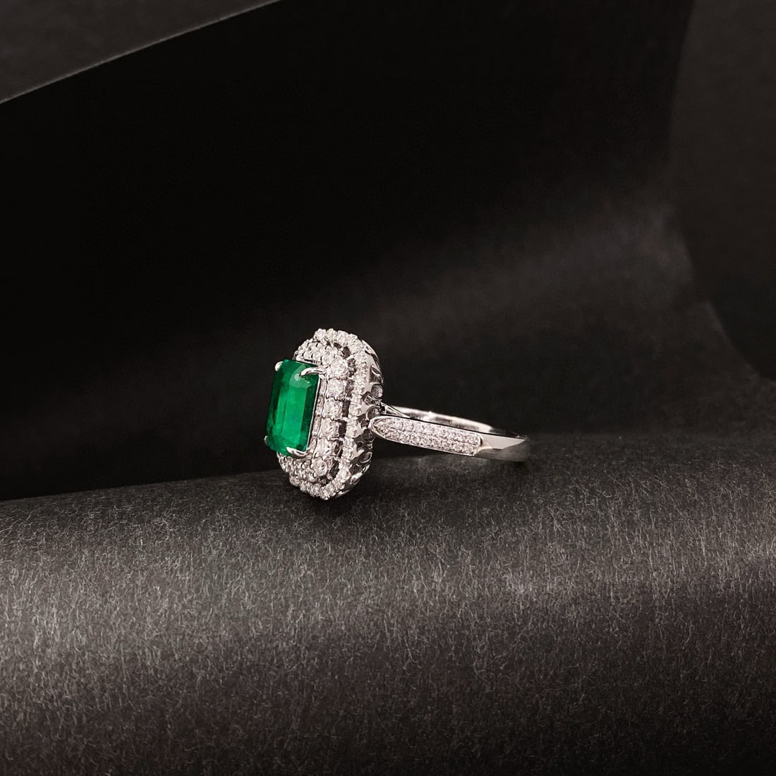 14k Gold 3.63 Ctw Vivid Green Natural Emerald & Diamond Ring/pendant( Without Chain ) - 5