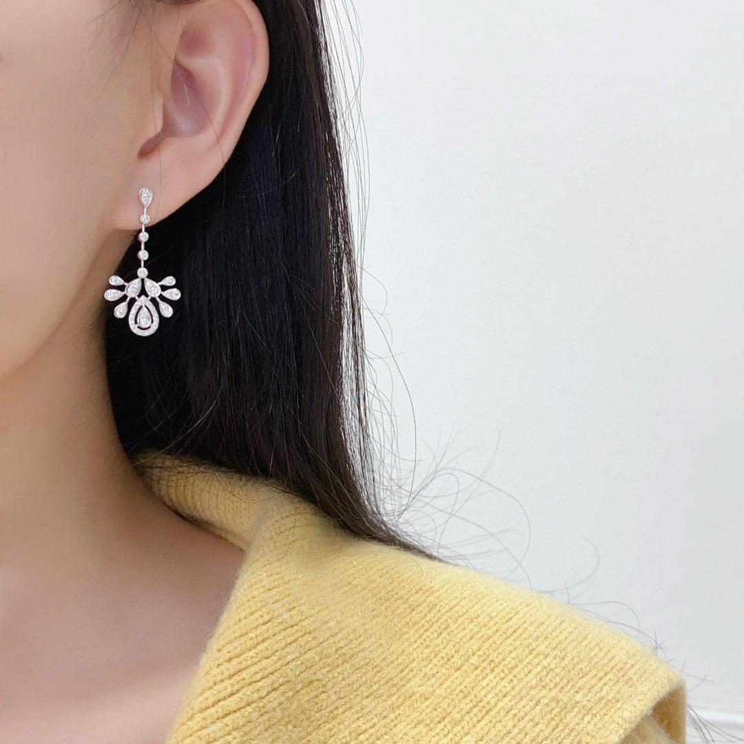 14k Gold 1 Ct Natural H Diamond Earrings - 2