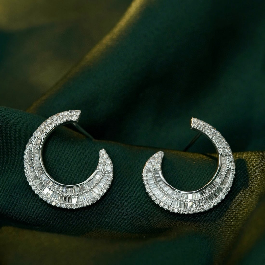 14k Gold 1.02 Ct Natural H Diamond Earrings - 2