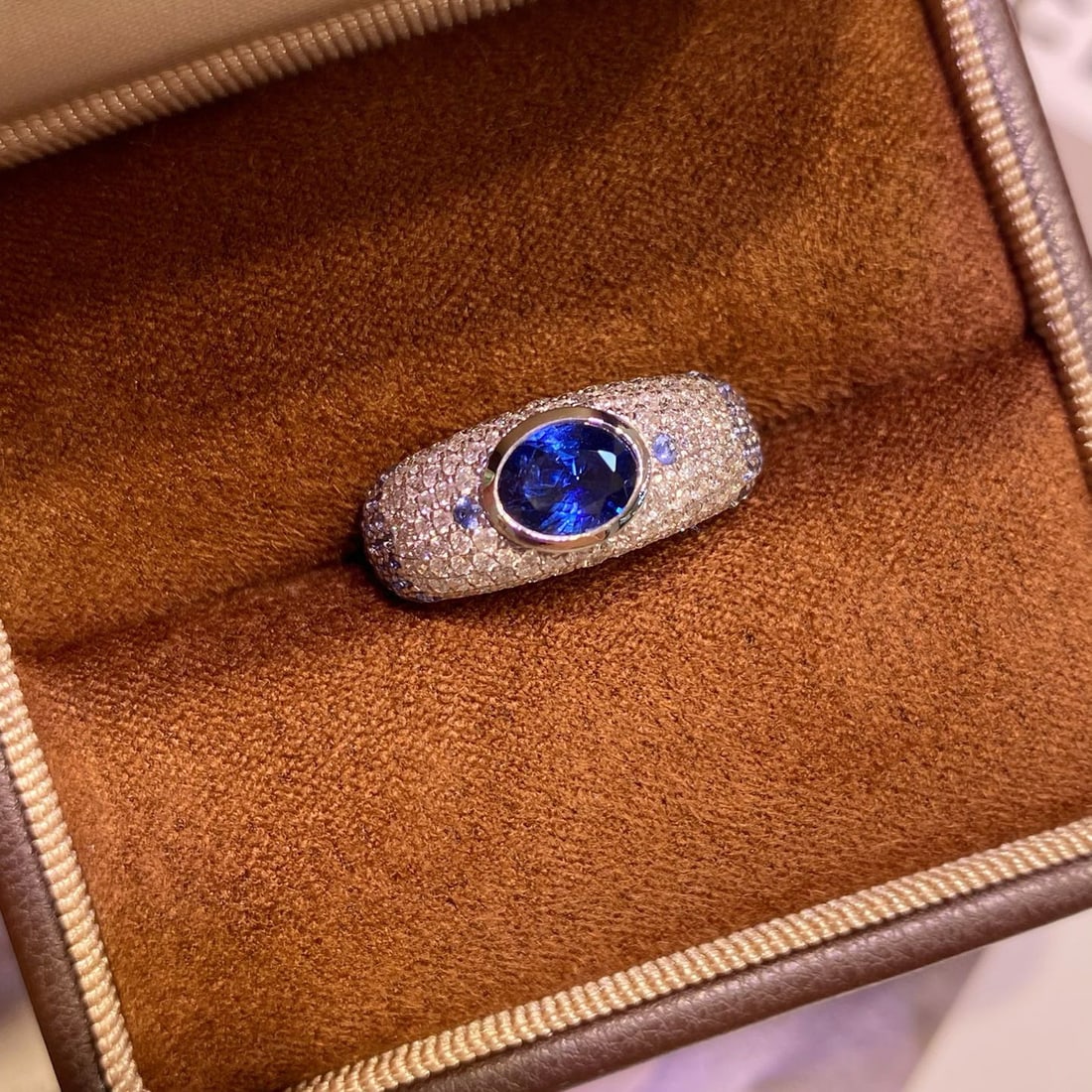 14k Gold 1.96 Ctw Natural Sapphire & Diamond Ring (1 of 6)