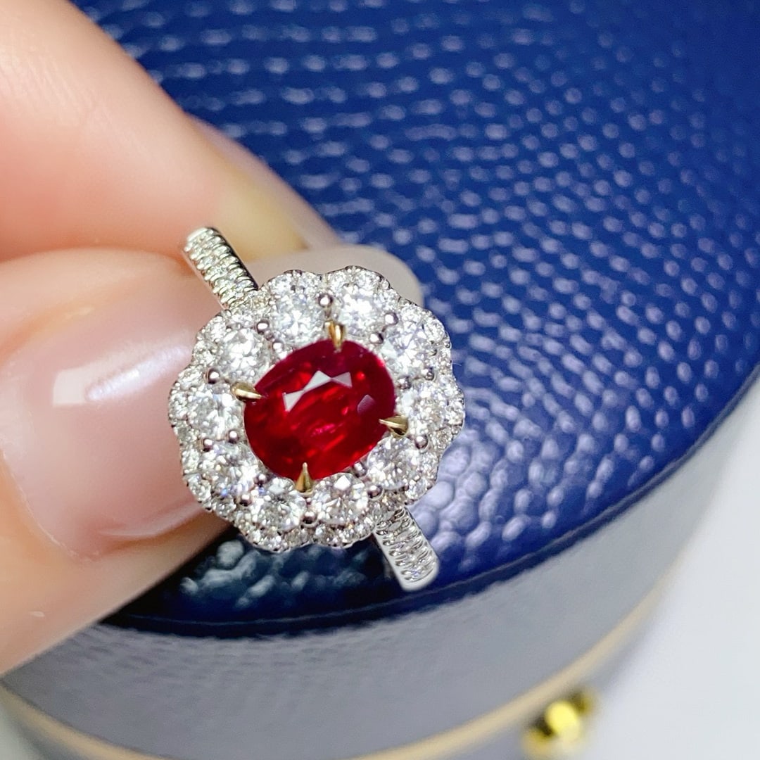 14k Gold 1.73 Ctw Natural Ruby & Diamond Ring - 2
