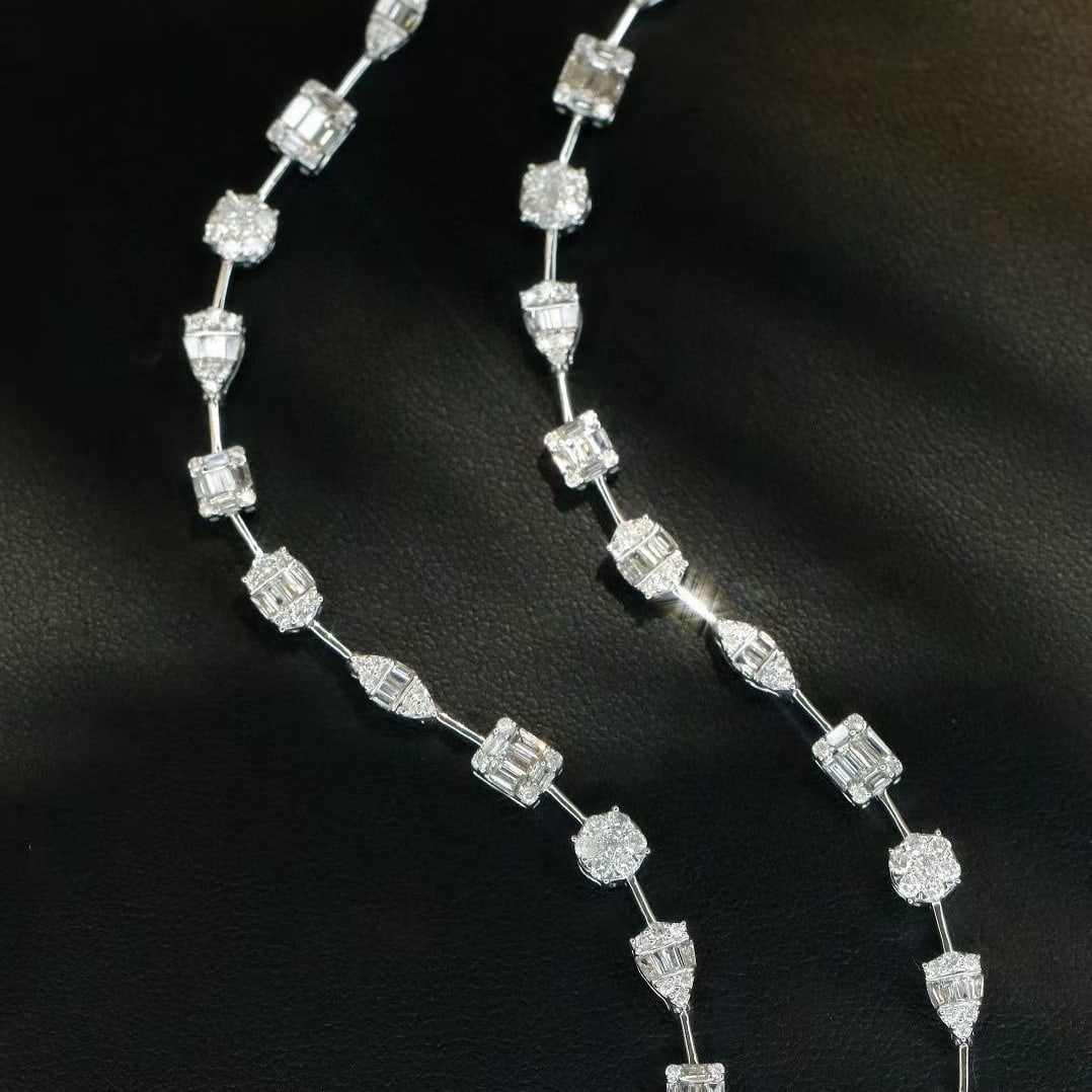 14k Gold 1.6 Ct Natural H Diamond Bracelet - 4