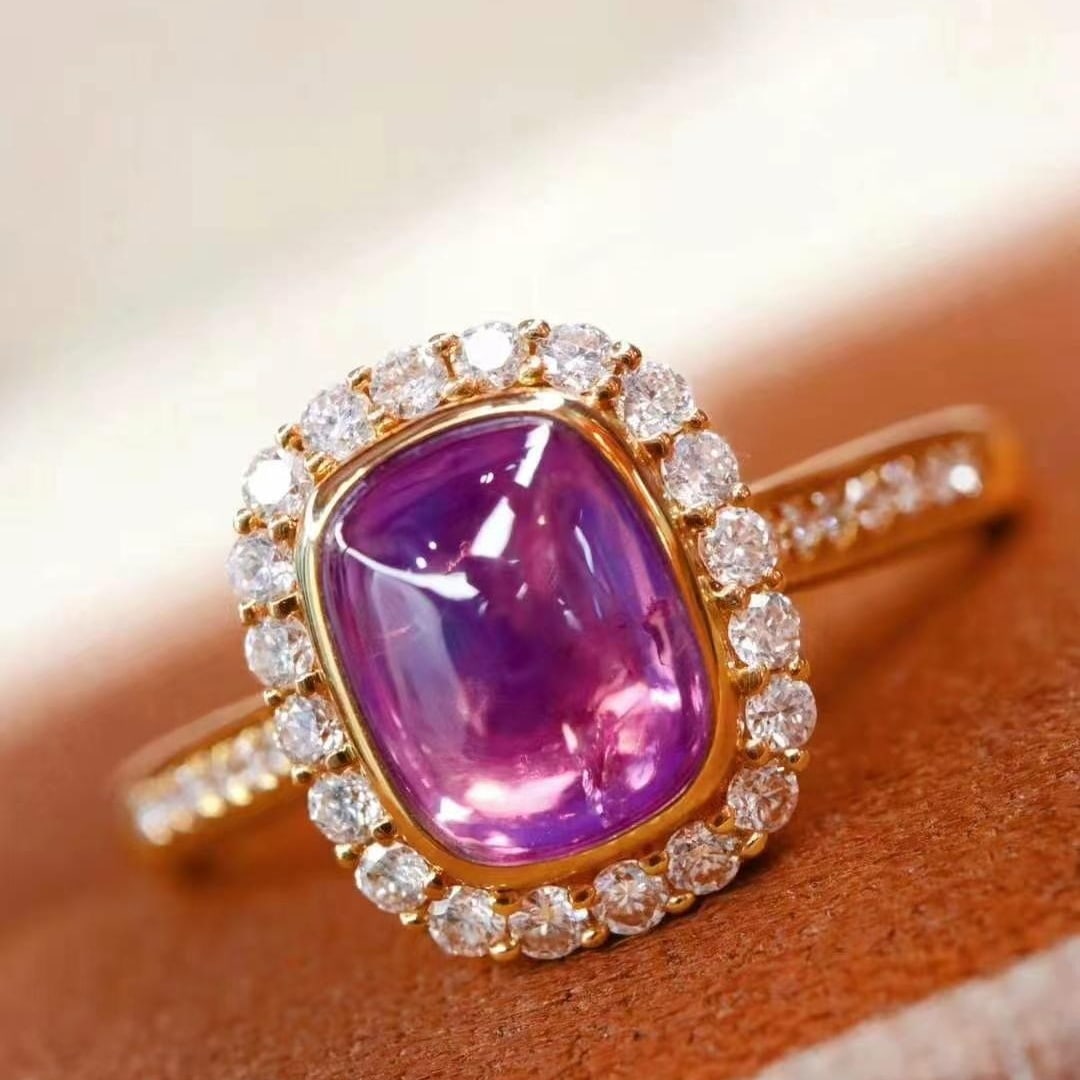 14k Gold 1.64 Ctw Natural Sapphire & Diamond Ring - 2