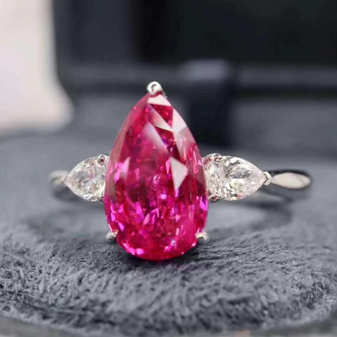 14k Gold 3.26 Ctw Natural Sapphire & Diamond Ring - 2