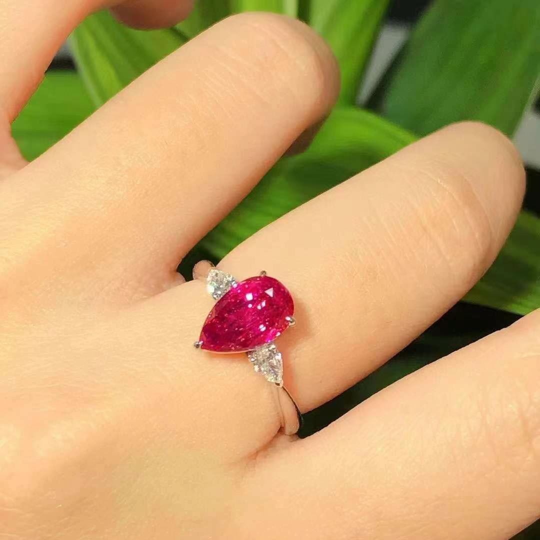 14k Gold 3.26 Ctw Natural Sapphire & Diamond Ring - 3