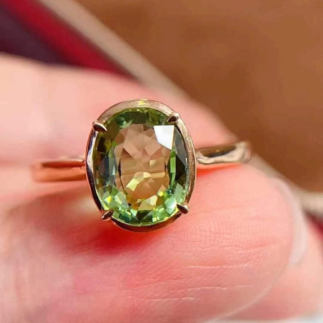 14k Gold 2 Ct Natural Tourmaline Ring - 3