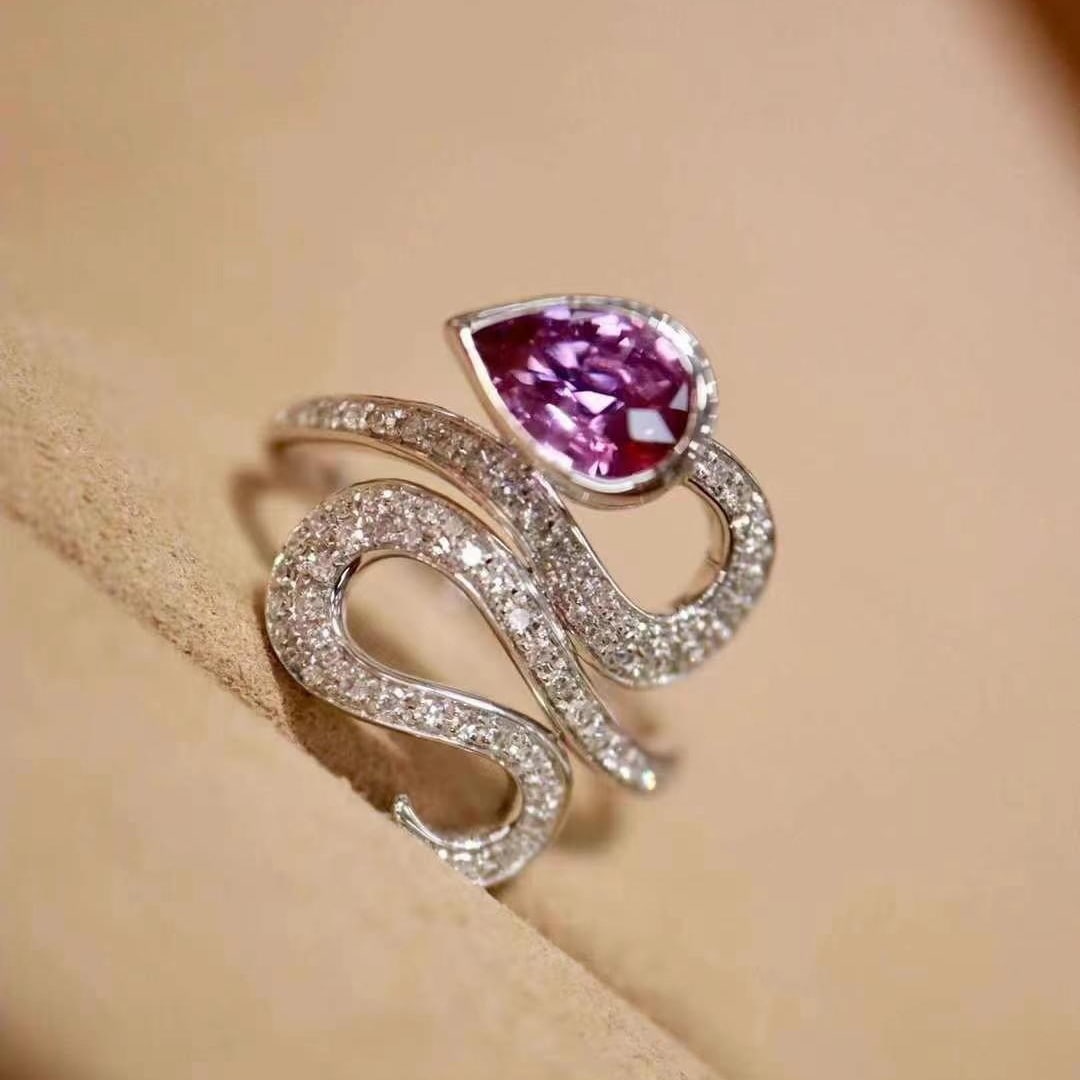 14k Gold 1.27 Ctw Natural Sapphire & Diamond Ring - 2