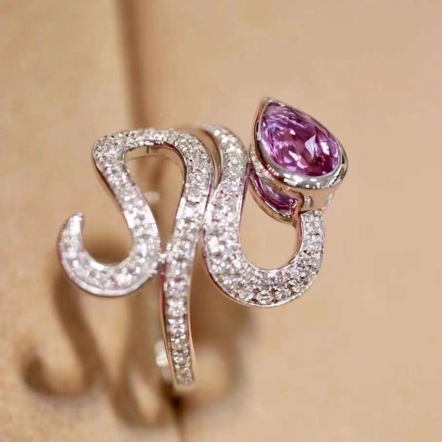 14k Gold 1.27 Ctw Natural Sapphire & Diamond Ring - 4