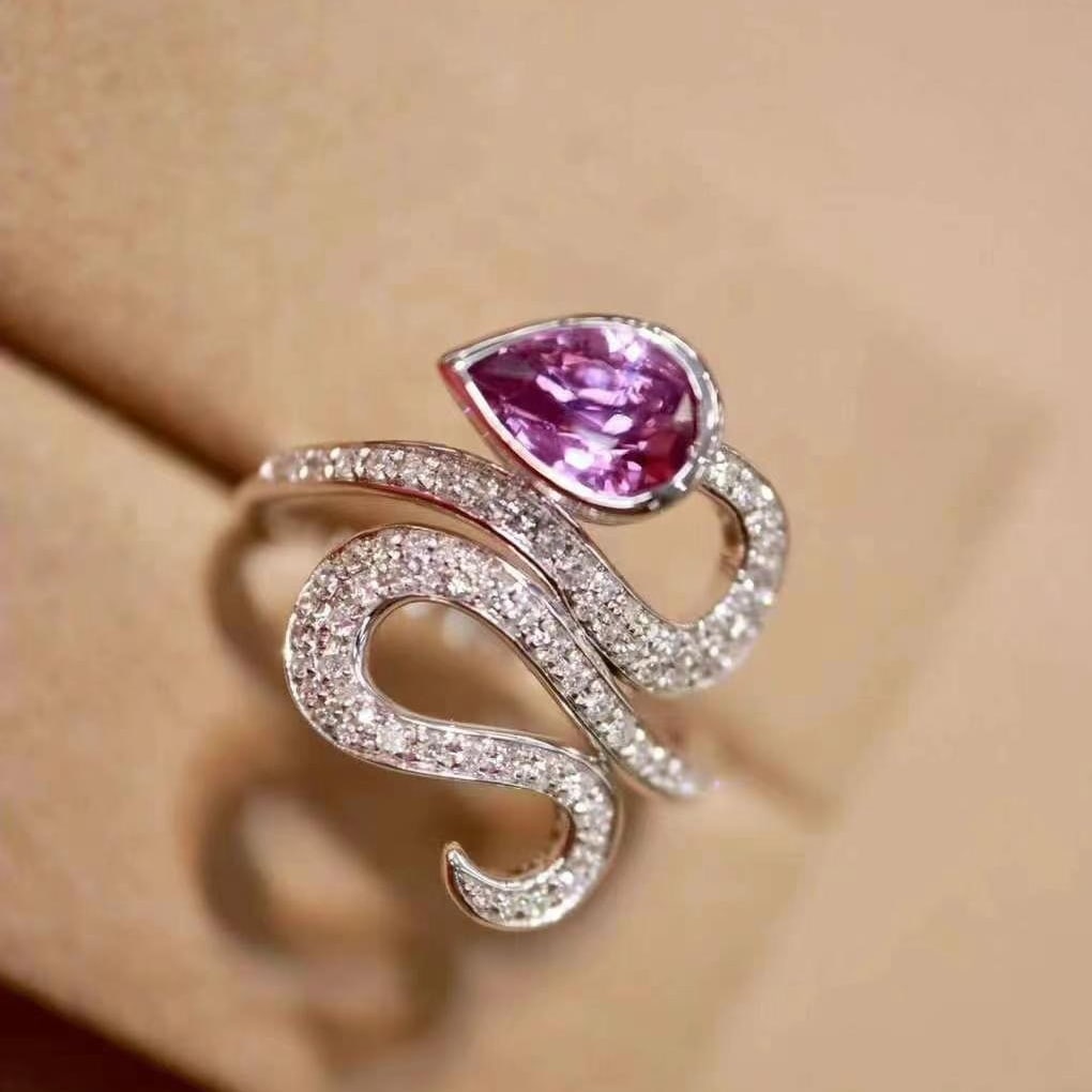 14k Gold 1.27 Ctw Natural Sapphire & Diamond Ring - 8