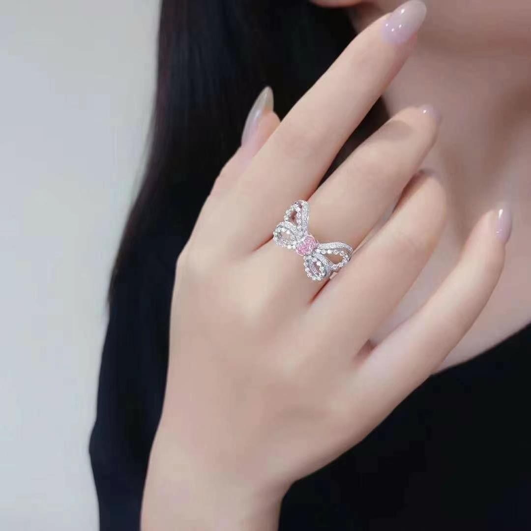 14k Gold 0.86 Ctw Natural Pink Diamond & Diamond Ring/pendant( Without Chain ) - 5