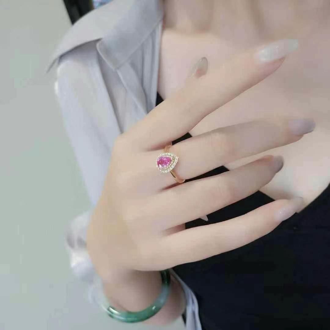 14k Gold 1.27 Ctw Natural Sapphire & Diamond Ring - 5