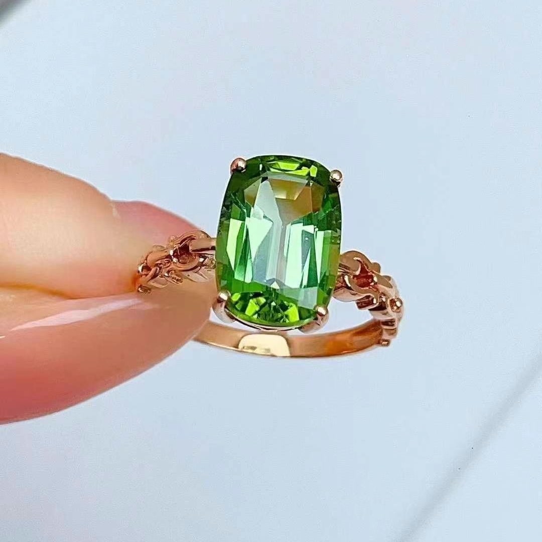 14k Gold 4.68 Ct Natural Tourmaline Ring - 2