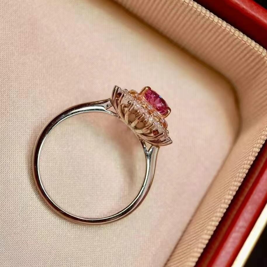 14k Gold 1.61 Ctw Natural Sapphire & Diamond Ring - 8