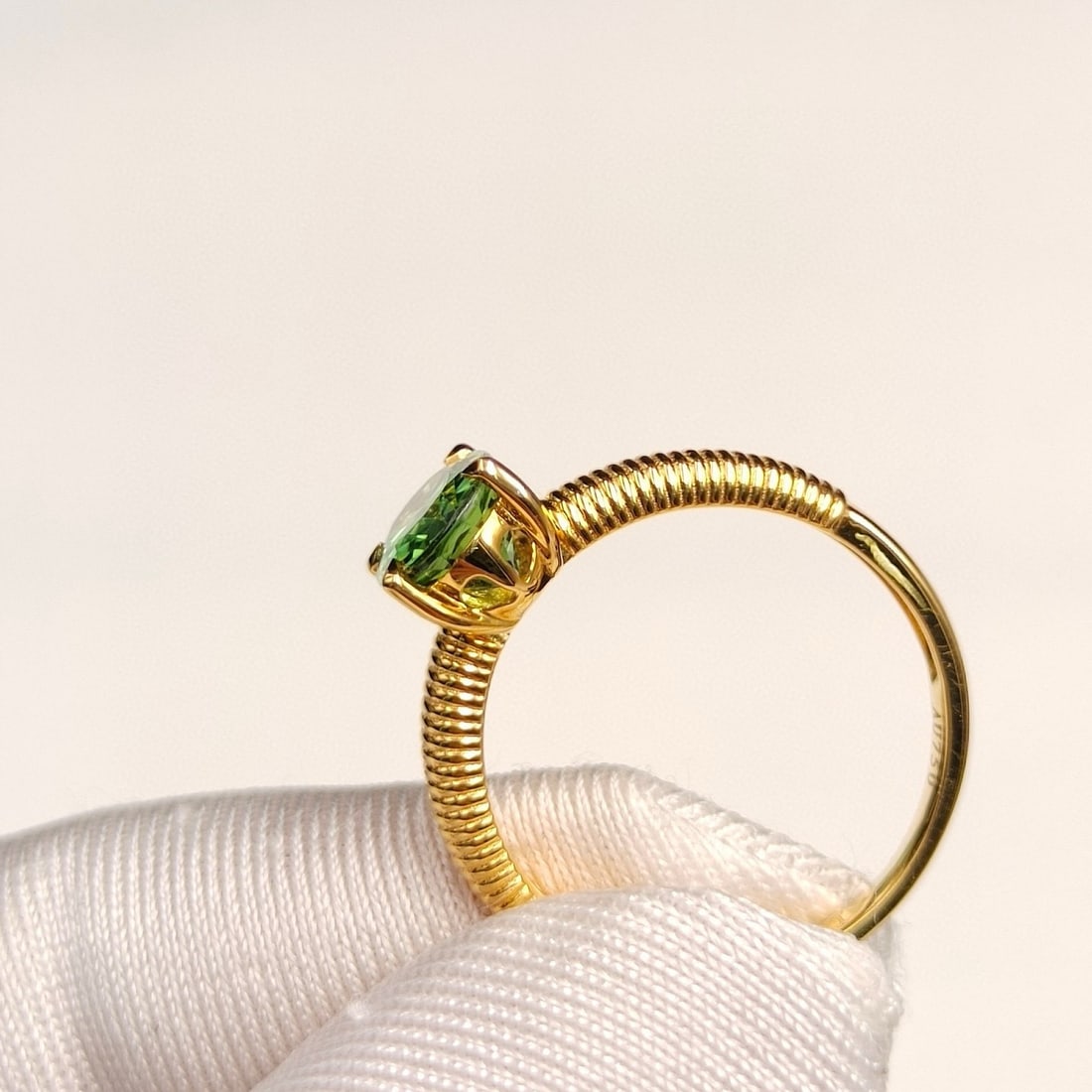 14k Gold 1.39 Ct Natural Tourmaline Ring - 5