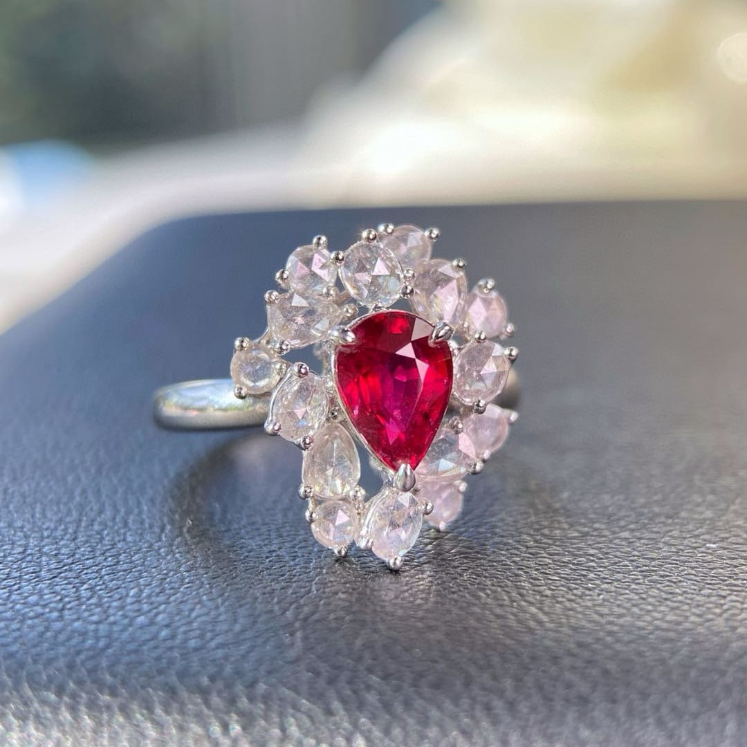 14k Gold 1.78 Ctw Natural Ruby & Diamond Ring (1 of 5)