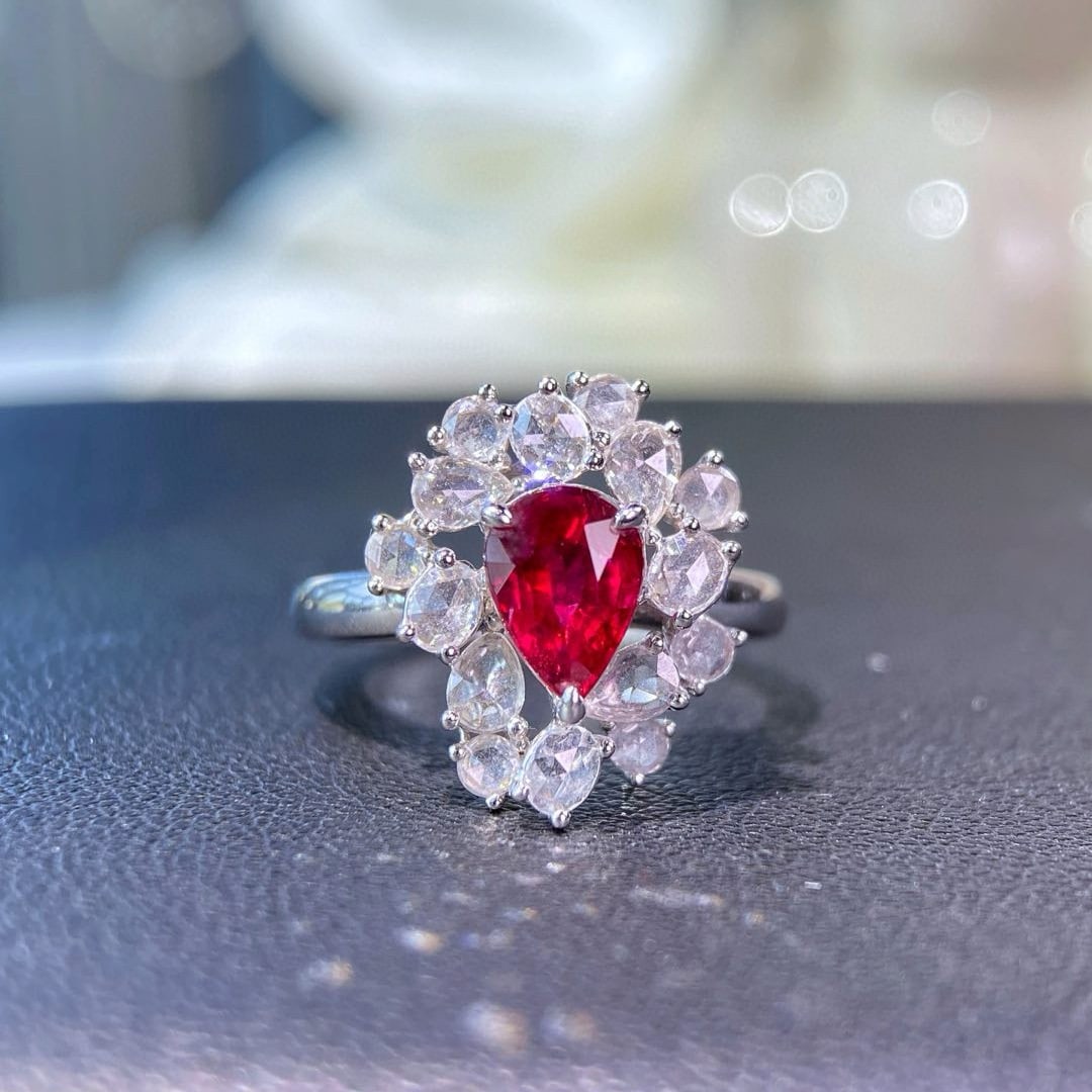 14k Gold 1.78 Ctw Natural Ruby & Diamond Ring - 4