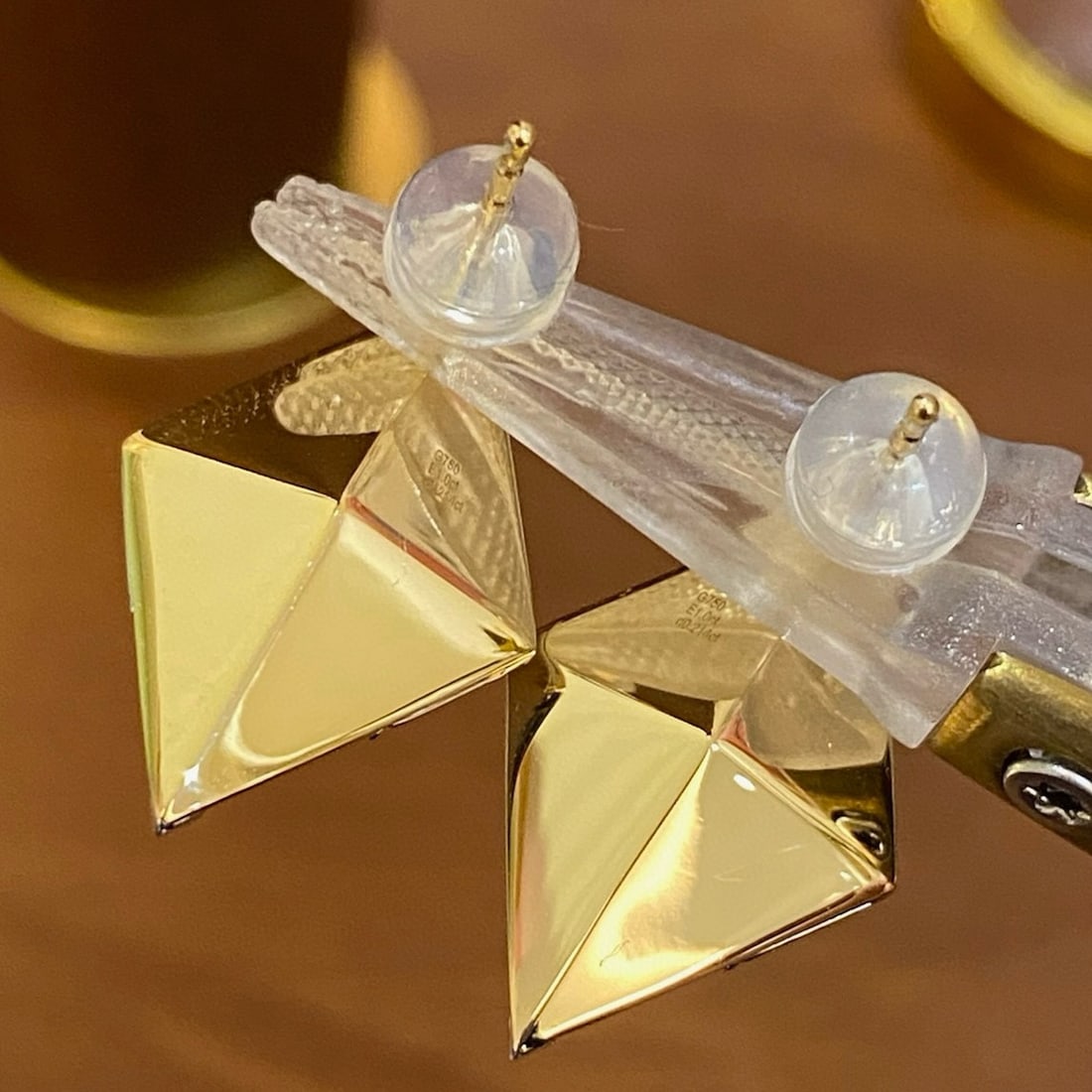 14k Gold 1.21 Ctw Vivid Green Natural Emerald & Diamond Earrings - 5