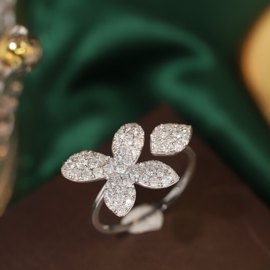 14k Gold 1 Ct Natural H Diamond Ring - 3