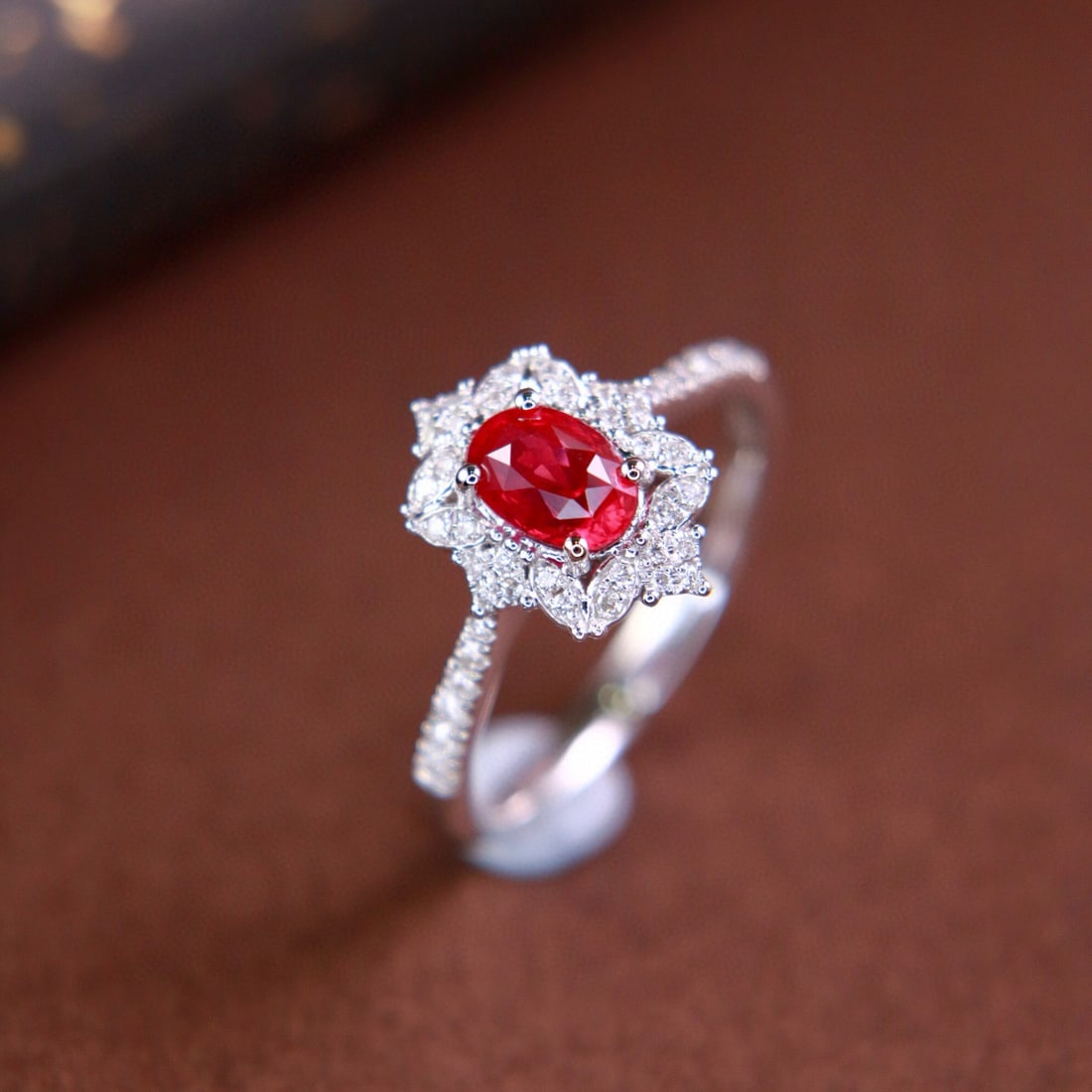 14k Gold 1.21 Ctw Natural Ruby & Diamond Ring - 4