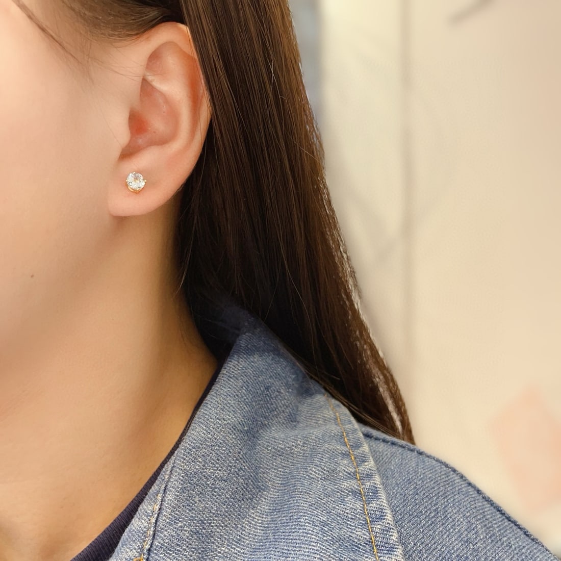 14k Gold 2.00 Ct Natural Aquamarine Earrings - 6