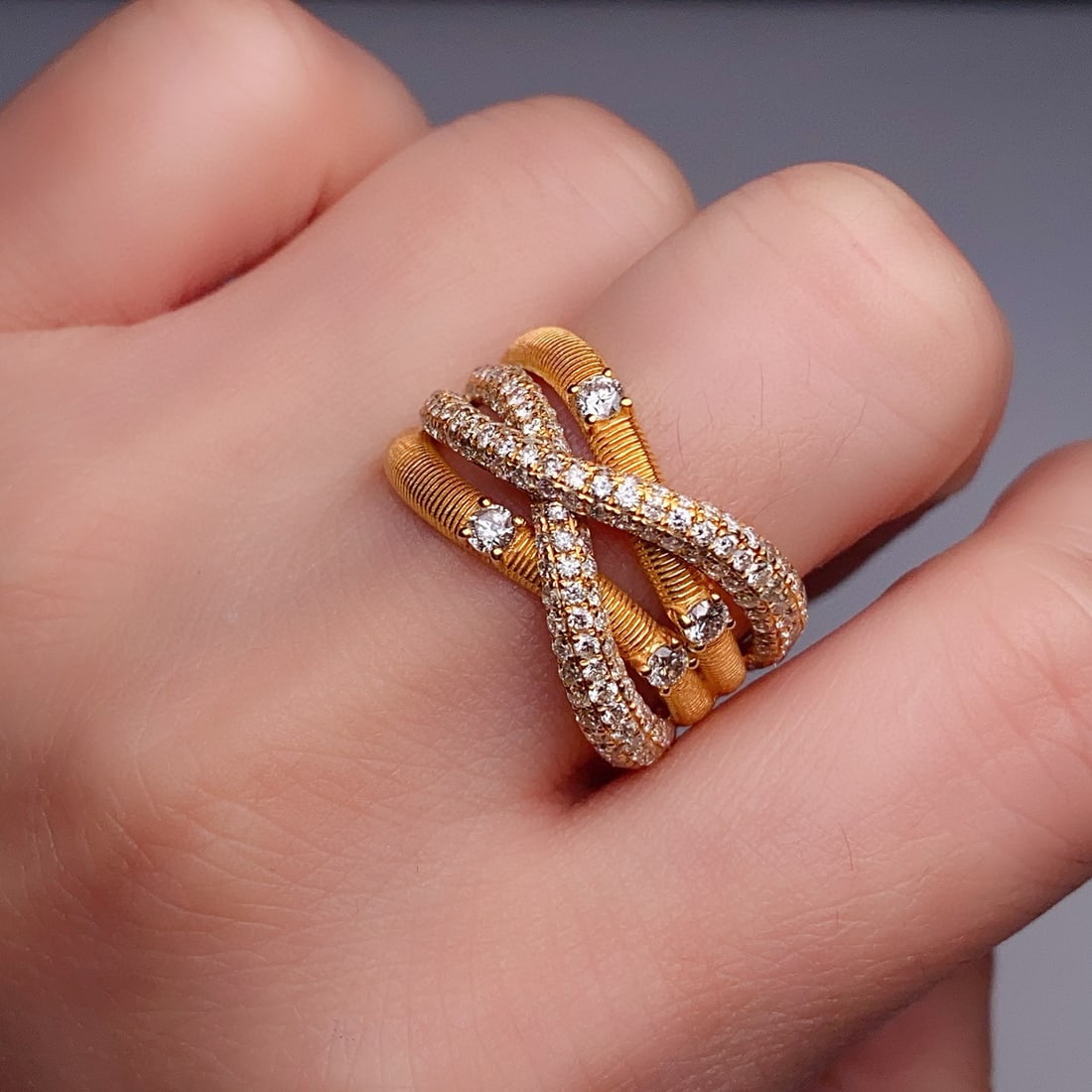 14k Gold 1.76 Ct Natural H Diamond Ring - 2