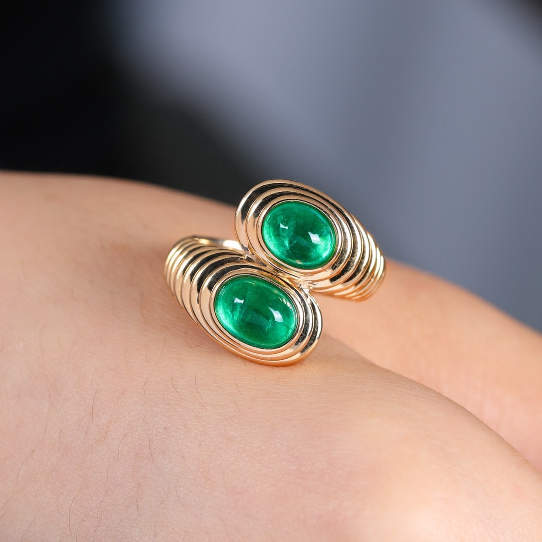 14k Gold 3 Ct Natural Emerald Ring (1 of 7)