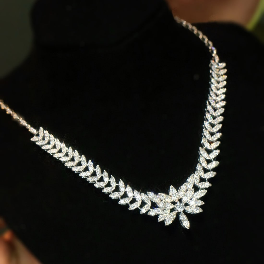 14k Gold 3.14 Ct Natural H Diamond Necklace (1 of 10)