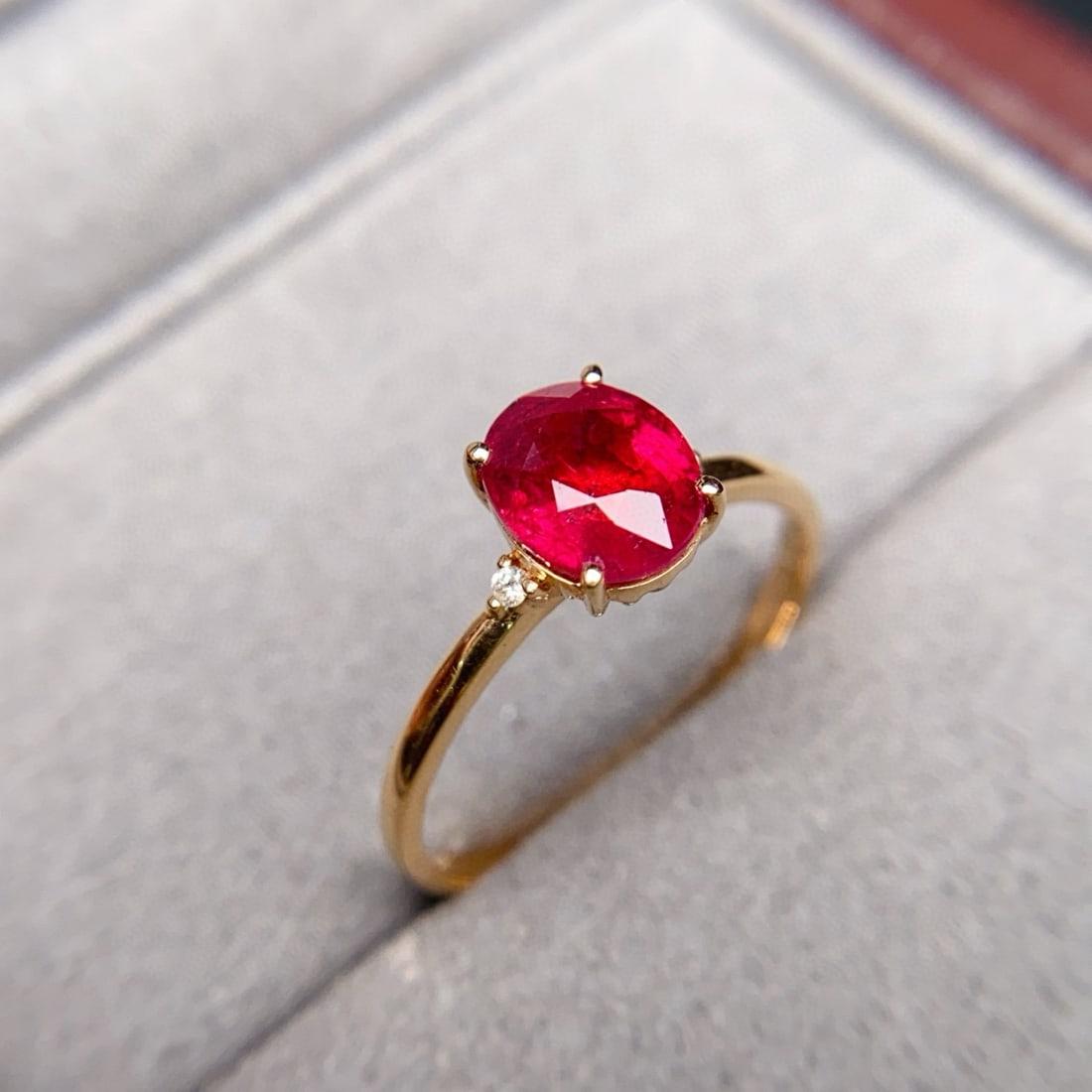 14k Gold 1.32 Ctw Natural Tourmaline & Diamond Ring - 2