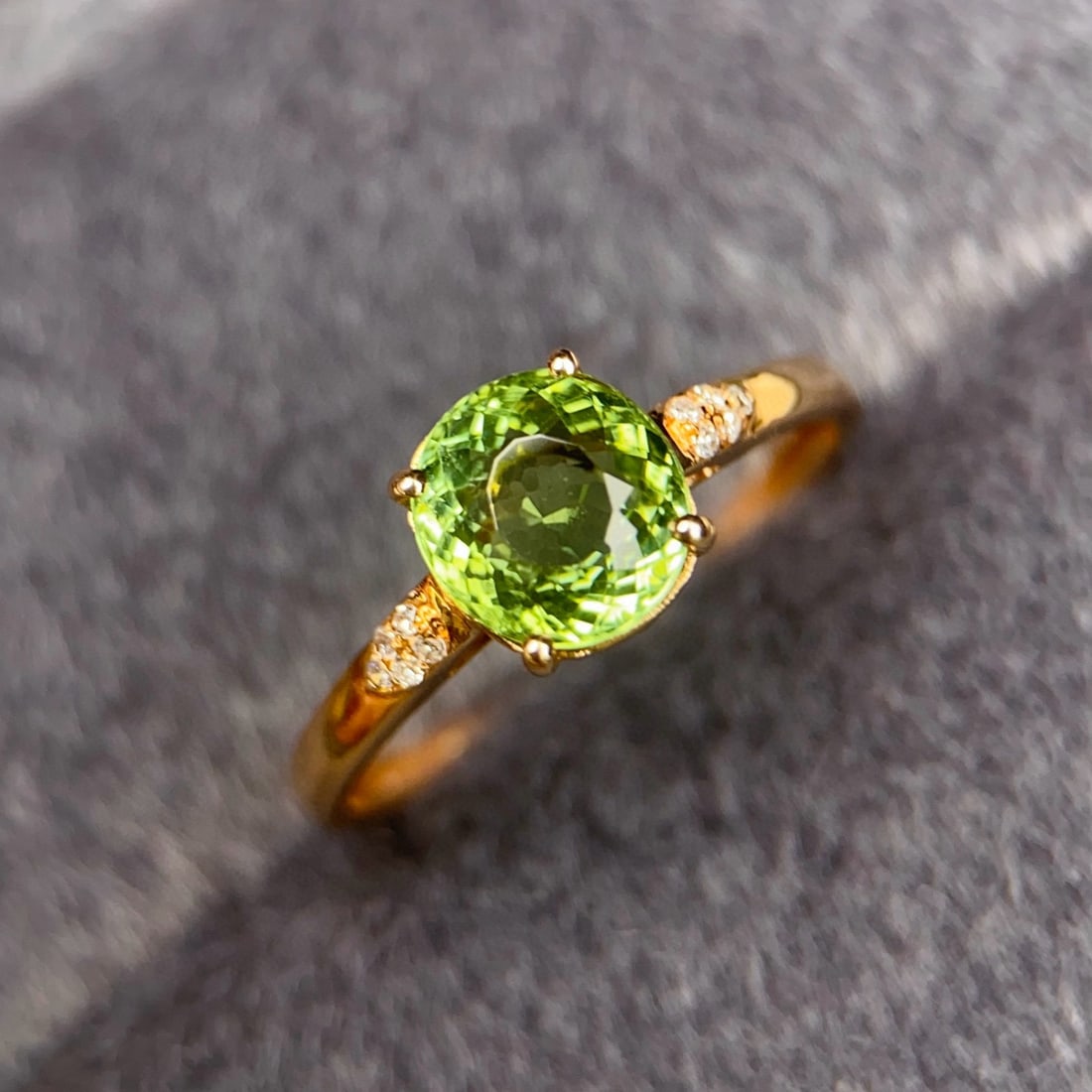 14k Gold 1.53 Ctw Natural Tourmaline & Diamond Ring - 3