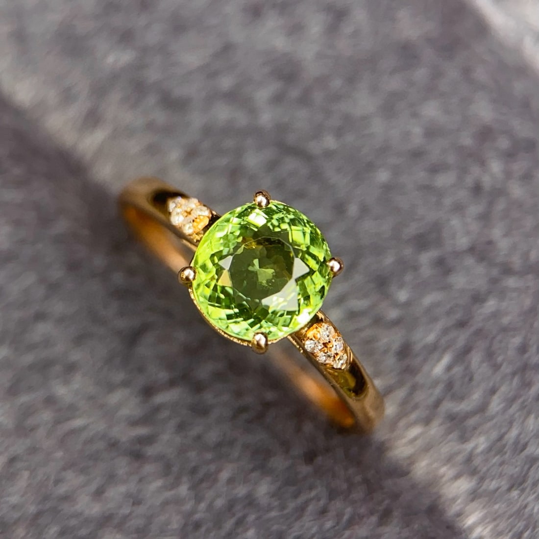 14k Gold 1.53 Ctw Natural Tourmaline & Diamond Ring - 4