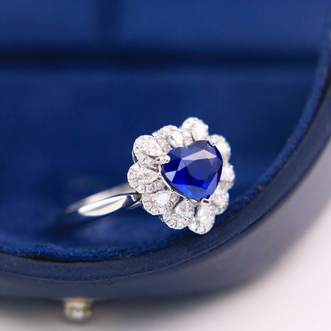 14k Gold 2.04 Ctw Natural Sapphire & Diamond Ring/pendant( Without Chain ) - 2