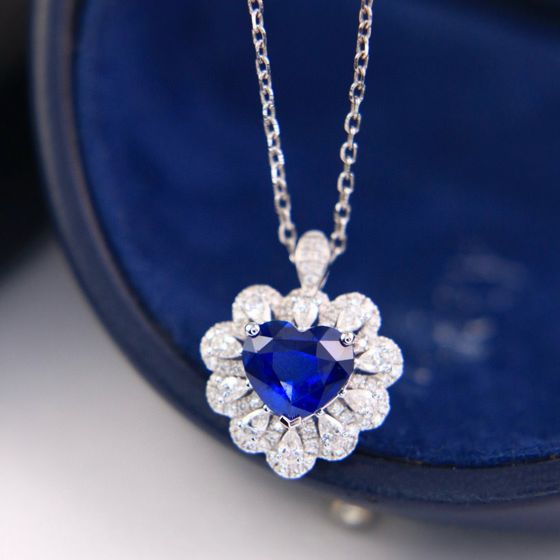 14k Gold 2.04 Ctw Natural Sapphire & Diamond Ring/pendant( Without Chain ) - 6