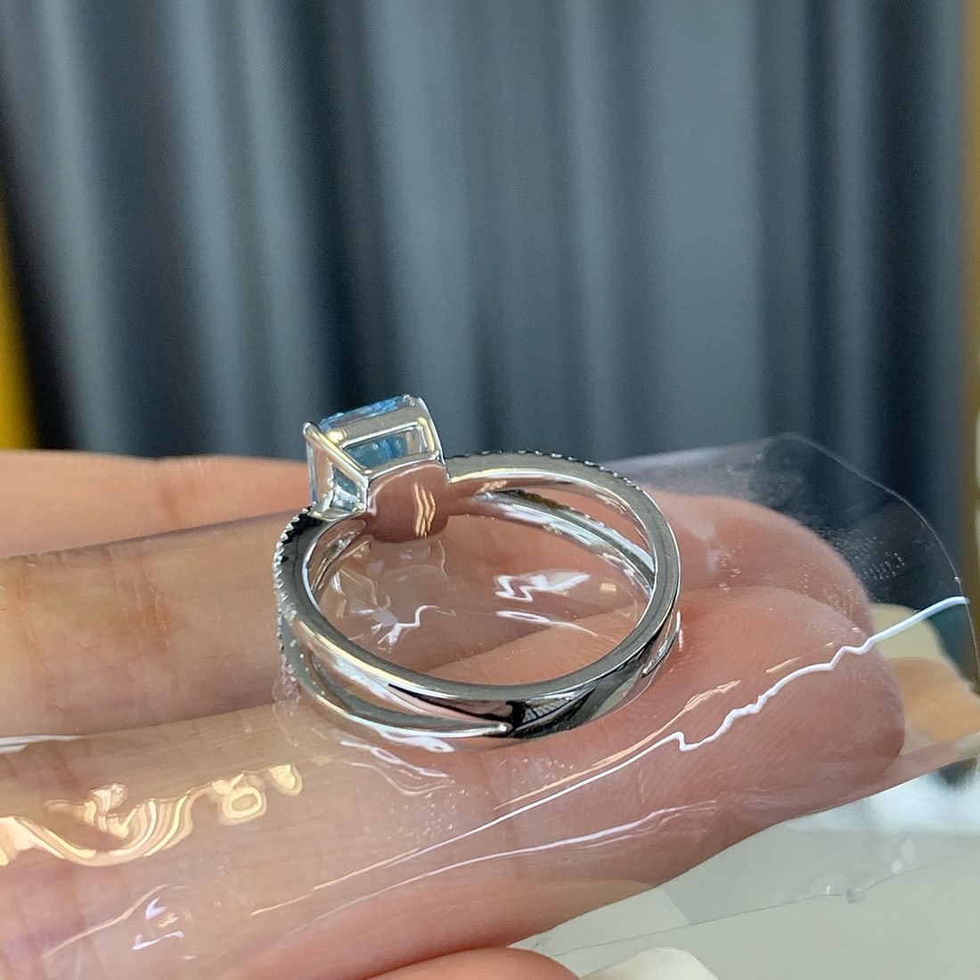 14k Gold 1.93 Ctw Natural Aquamarine & Diamond Ring - 5