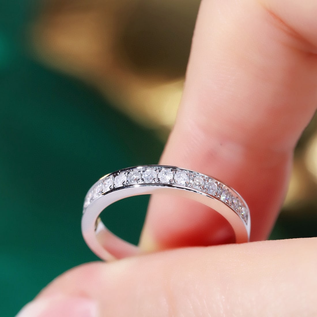 14k Gold 0.25 Ct Natural H Diamond Ring - 4