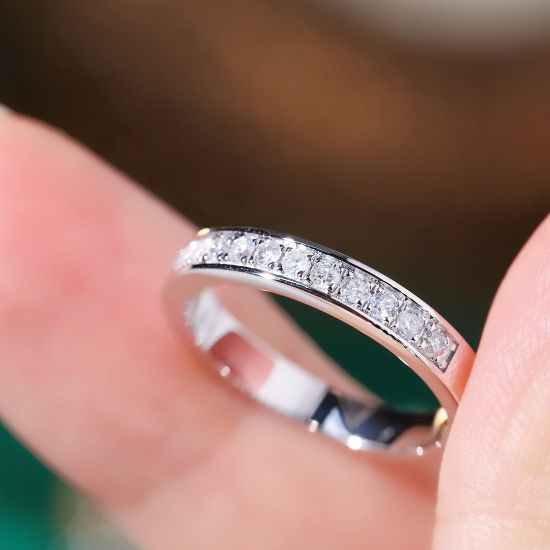 14k Gold 0.25 Ct Natural H Diamond Ring - 7